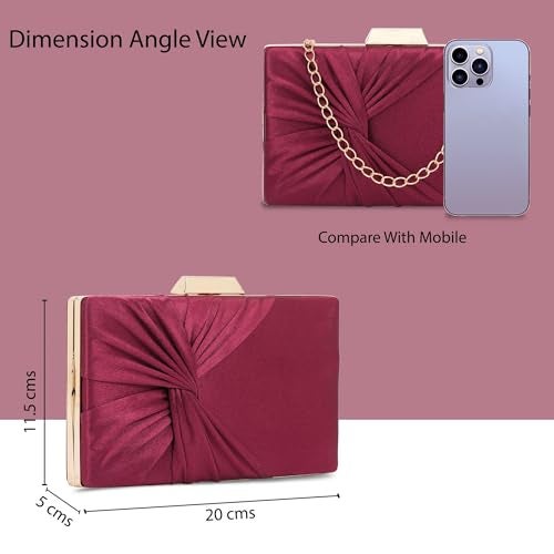 Lavie Women's Vertical Cheer Frame Clutch | Ladies Purse Handbag - Image 4