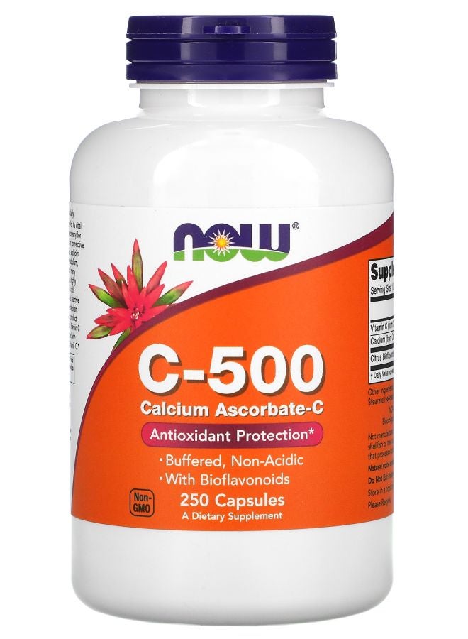 now C-500 Calcium Ascorbate-C 250 Capsules