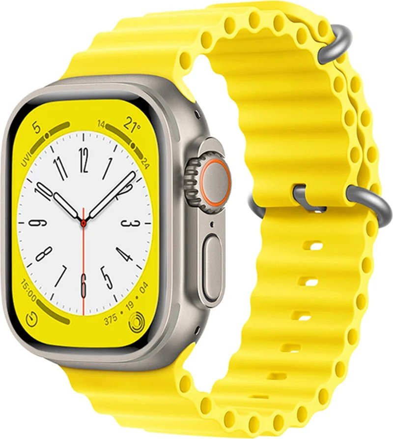 Forzacase Corrugated Ocean Silicone Band Strap for Apple Watch 9 41MM - FC006