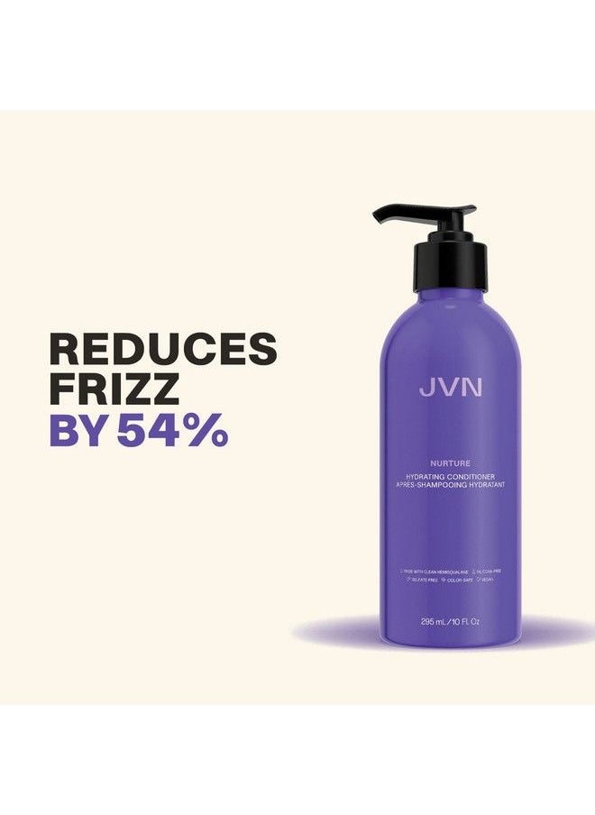 JVN Nurture Hydrating Conditioner Moisturizing Conditioner For All Hair Types Detangles & Softens Hair Made With Clean Hemisqualane (10 Fl Oz)  - Image 4