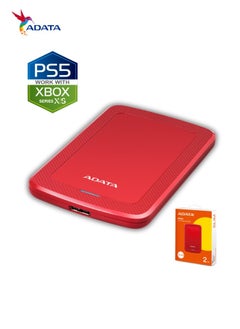أداتا محرك الأقراص الصلبة الخارجي النحيف HV300 بسعة 2 تيرابايت | متوافق مع PS5 XBOX لنقل البيانات بسرعة فائقة للألعاب | أحمر  - Image 5