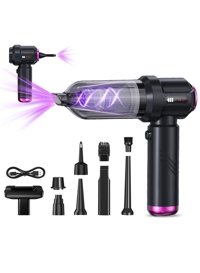 Car Vacuum Cleaner Small Large Suction Household Car Portable Inflatable Dual-purpose Hand-held Car Blow Dust Collector - Image 1