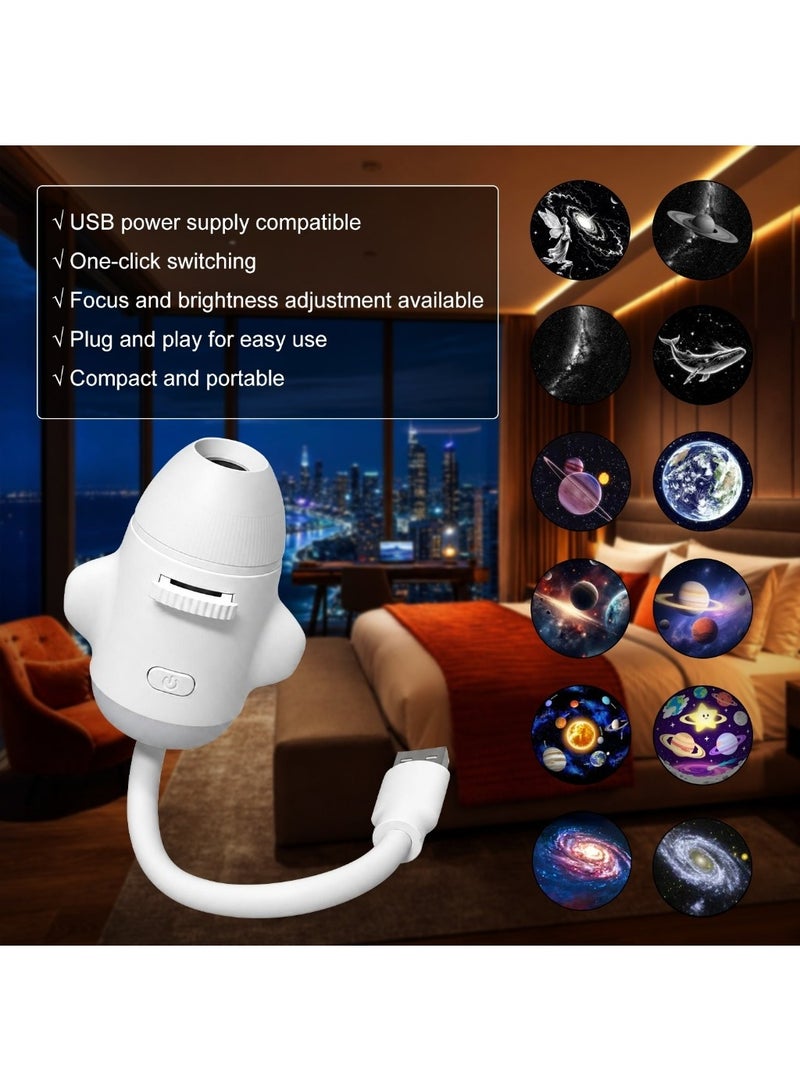SALANGE Mini Galaxy Star Projector USB Powered Night Light for Car & Bedroom - Image 3