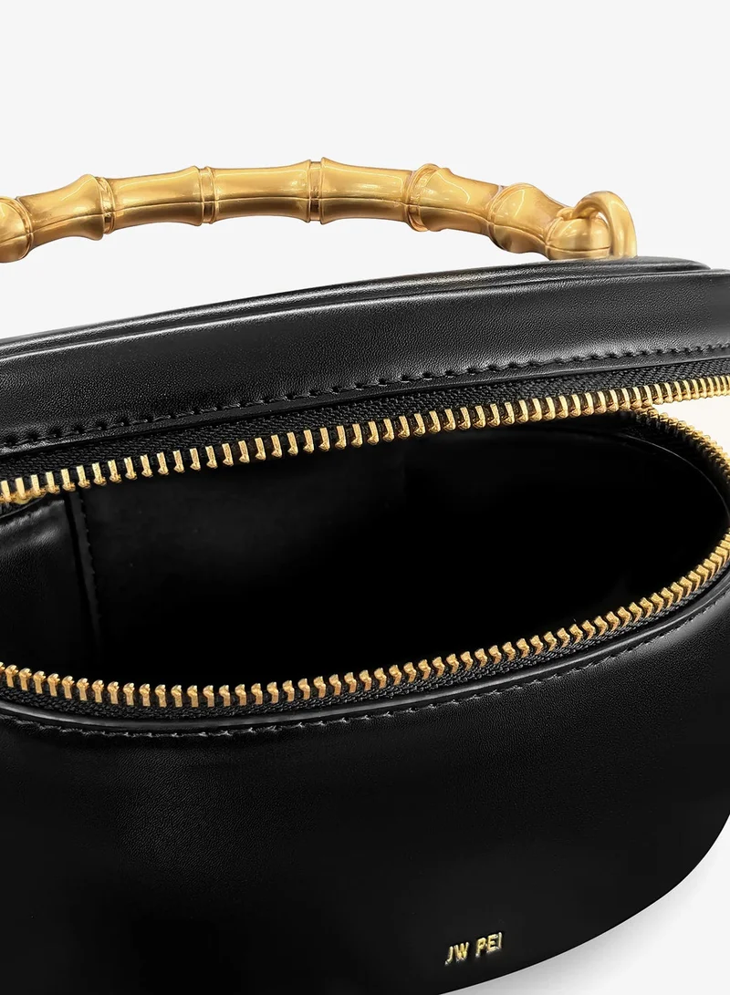 Jw Pei Black Natalie Metal Geometric Pendant Handle Mini Bag for Women | Best Price UAE