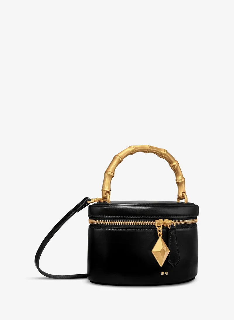 Jw Pei Black Natalie Metal Geometric Pendant Handle Mini Bag for Women | Best Price UAE