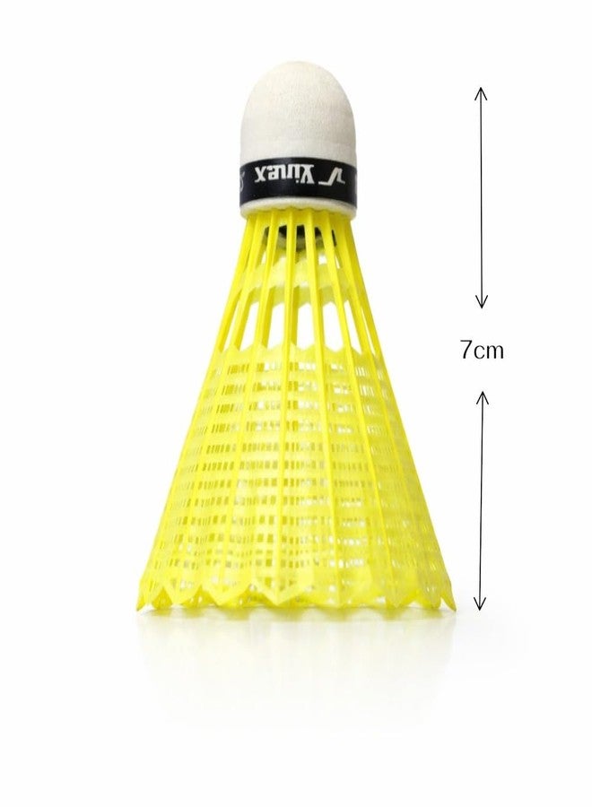 Vinex Speed Shuttlecock Plastic (Pack of 6) - Lightweight Plastic Badminton Shuttlecock, Durable Nylon Shuttle for Indoor & Outdoor Play, High Speed Training & Match Use - Image 3