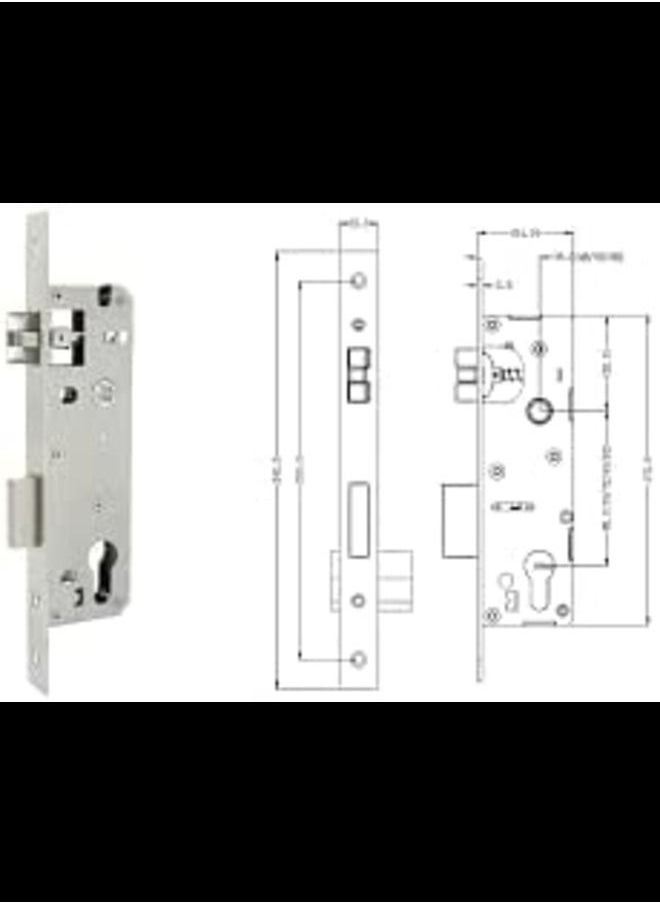 ABBASALI Door Lock Body With Door Cylinder (20mm)  - Image 2