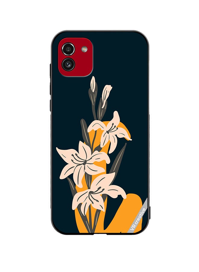 VR CREATIVE Protective Case Cover For Samsung Galaxy A03 Alphabet G Design Multicolour - Image 1