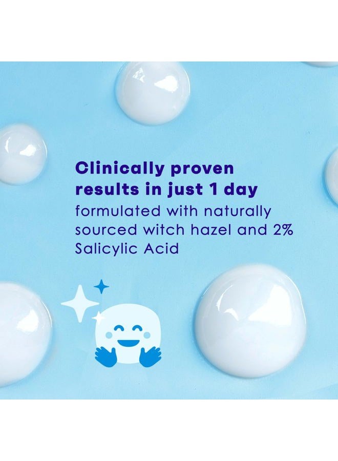 Clean & Clear Acne Spot Treatment Gel Cream with 2% Salicylic Acid, Oil-Free Topical Acne Treatment with Witch Hazel for Clinically Proven Results in 1 Day, Fragrance Free, 0.75 fl. oz - Image 3