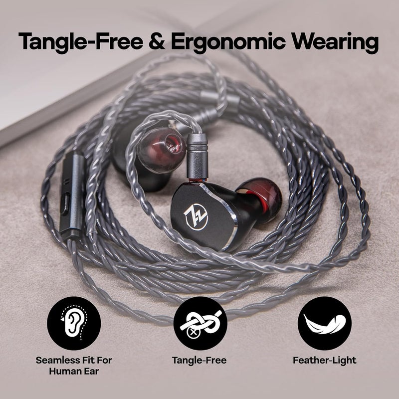 Linsoul Tripowin Grace Detachable Silver-Plated Oxygen Free Copper OFC Earphone Cable with Microphone, 3.5mm 2Pin Connector - Image 5