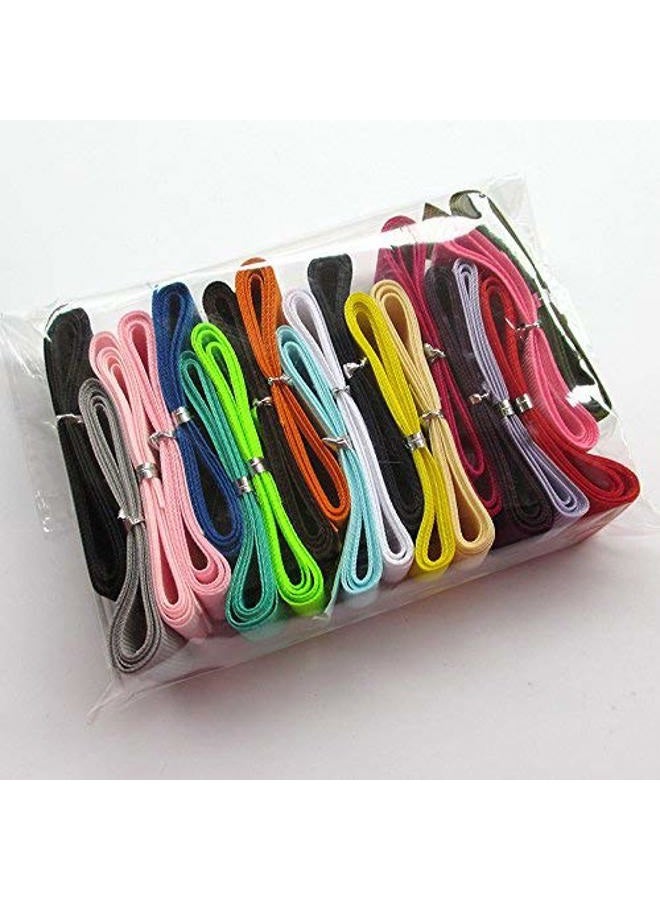 Chenkou Craft Assorted of 20 Yards Grosgrain Ribbon Total 20 Colors Mix Lots Bulk (1"(25mm)) - Image 3