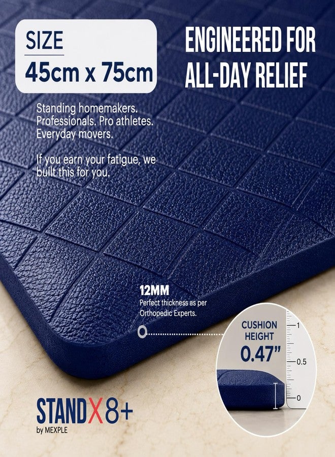 MEXPLE STANDX8+ by MEXPLE Active Anti-Fatigue Floor Mat for Kitchen, Standing Desk & Laundry | Orthopedic Comfort Cushion Mat | Waterproof, Non-Slip & Easy-Clean Standing Mat for Home & Office | 45 x 75 cm - Image 1