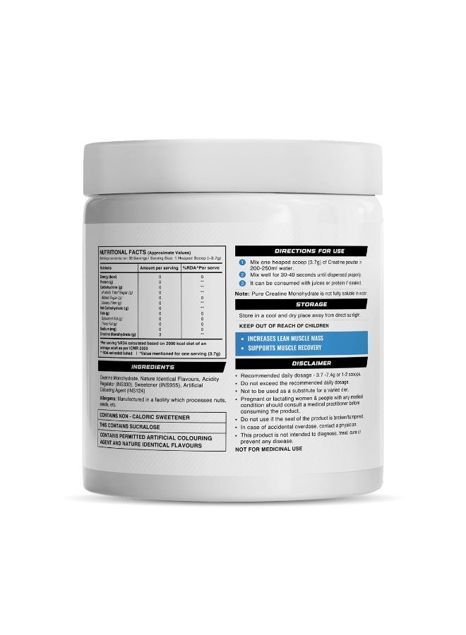 Wellcore Micronised Creatine Monohydrate Powder, Watermelon Wave, 122g (33 Servings) - Image 2
