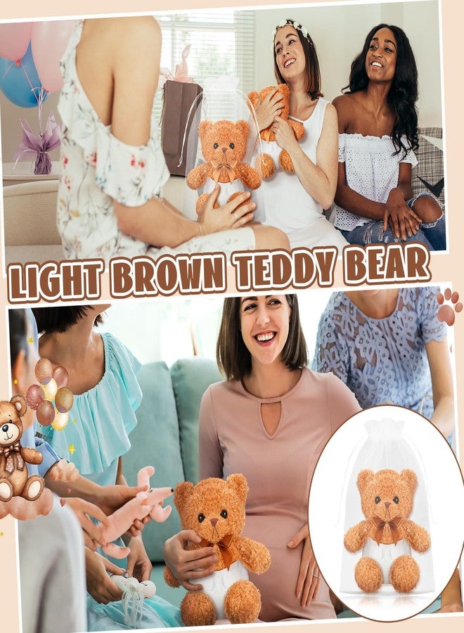 Seenelling 4 Sets Bear Blindfolded Diaper Changing Baby Shower Games Baby Dolls Diapers for Bridal Shower Gender Reveal Games Prizes Gifts for Adults Boys Girls (Brown) - Image 5