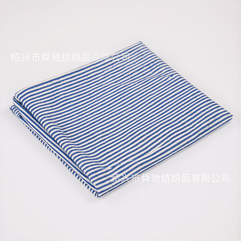 Wrinkle Resistant Stripe Shirt Fabric Quick Dry Breathable No Iron Soft Woven Cloth - Image 2