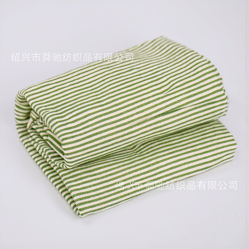 Wrinkle Resistant Stripe Shirt Fabric Quick Dry Breathable No Iron Soft Woven Cloth - Image 4