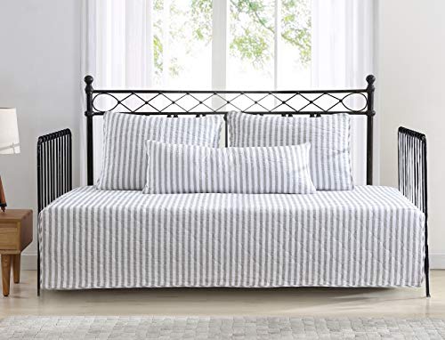 Stone Cottage - Daybed Set, Reversible Cotton Bedding with Matching Shams & Deco Pillow, Pre-Washed for Added Softness (Willow Way Grey, Daybed) - Image 1