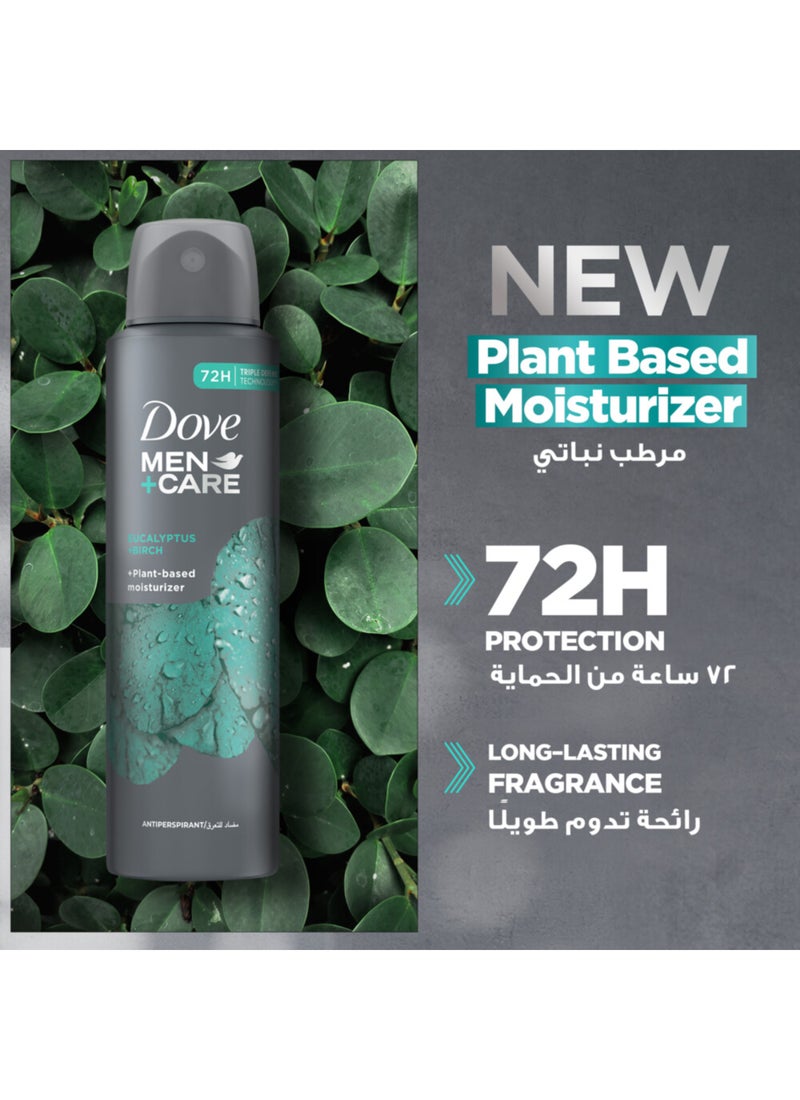 Dove Men+Care Antiperspirant Deodorant Spray Eucalyptus And Birch - Image 3