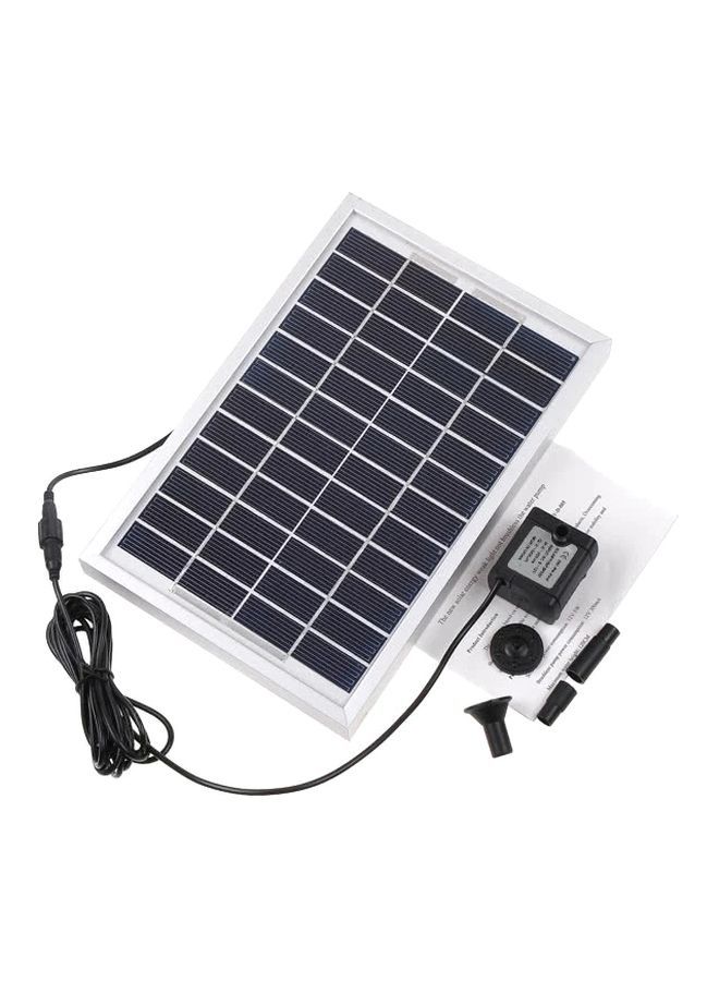 NIBEMINENT Solar Powered Water Pump White/Black  - Image 1