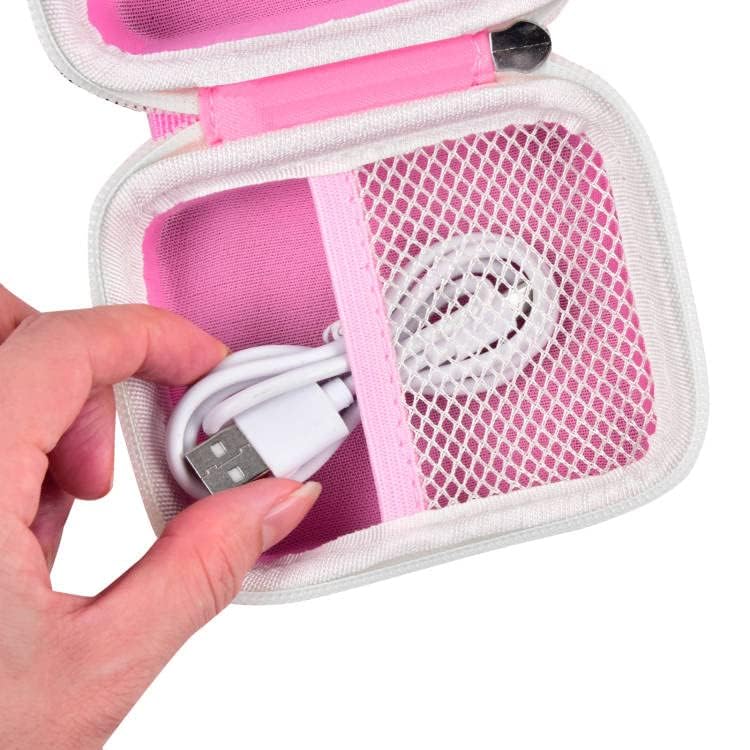 ANKHOH Camera Case for Seckton/for Desuccus/for PROGRACE/for GKTZ/for Dylanto/for Rindol/for One'sMore/for HANGRUI Kids Digital Camera, Kid Camcorder Storage Box for Cable Accessory-Bag Only, Pink - Image 3