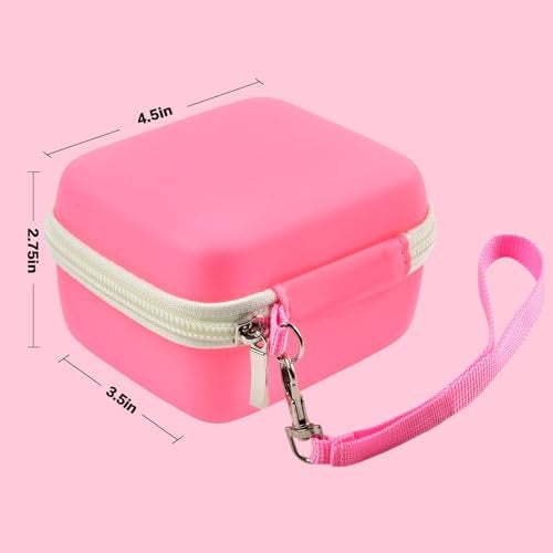 ANKHOH Camera Case for Seckton/for Desuccus/for PROGRACE/for GKTZ/for Dylanto/for Rindol/for One'sMore/for HANGRUI Kids Digital Camera, Kid Camcorder Storage Box for Cable Accessory-Bag Only, Pink - Image 5