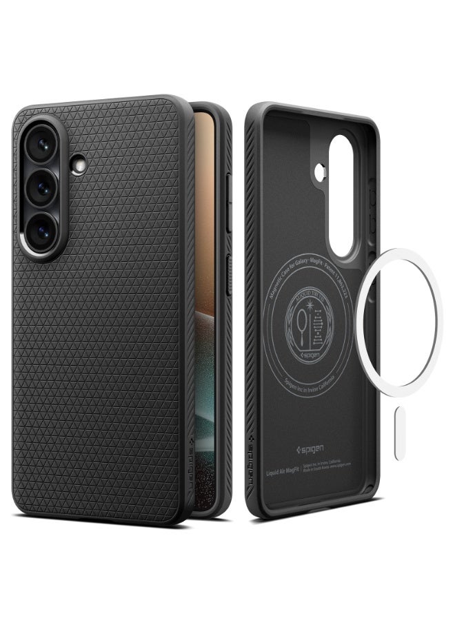 Spigen Liquid Air MagFit for Samsung Galaxy S26 Case [MagSafe compatible] Cover - Matte Black - Image 1