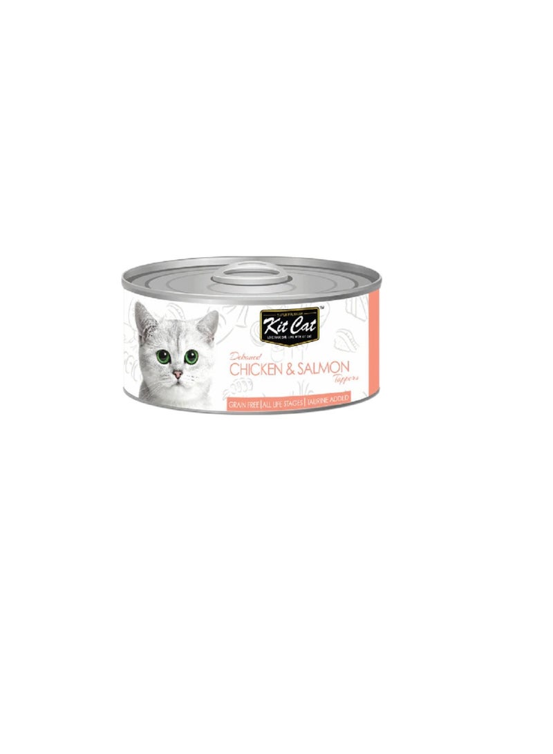 Kit Cat Grain Free Chicken & Salmon Topper Wet Cat Food - Image 1