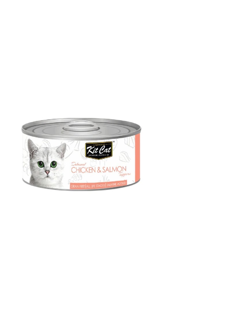 Kit Cat Grain Free Chicken & Salmon Topper Wet Cat Food - Image 3
