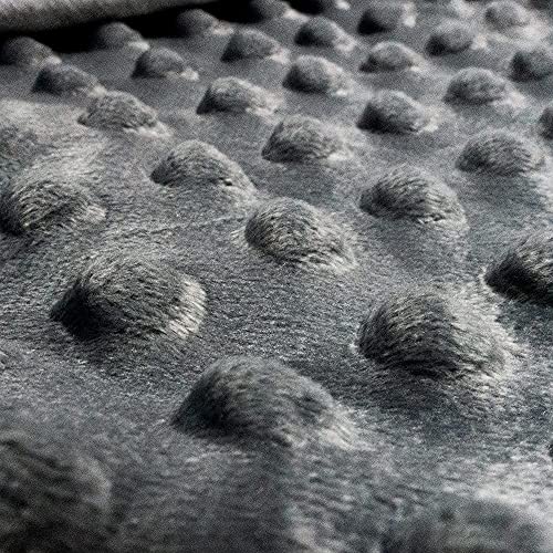 ALANSMA Reversible Weighted Blanket for All Season, Luxury Velvet, Warm and Cool, Adult 20Lb Grey Weighted Blanket, Enjoy Sleeping Anywhere(Grey,60"x80" 20lbs) - Image 5