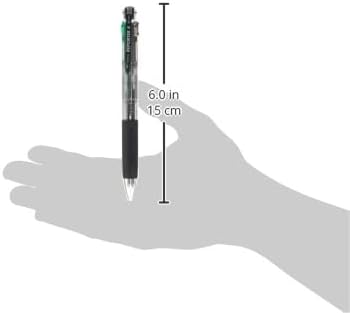 Tombow قلم حبر جاف تومبو 4 ألوان مراسل 4 أسود أحمر أزرق أخضر جسم شفاف BCFRC20 - Image 5