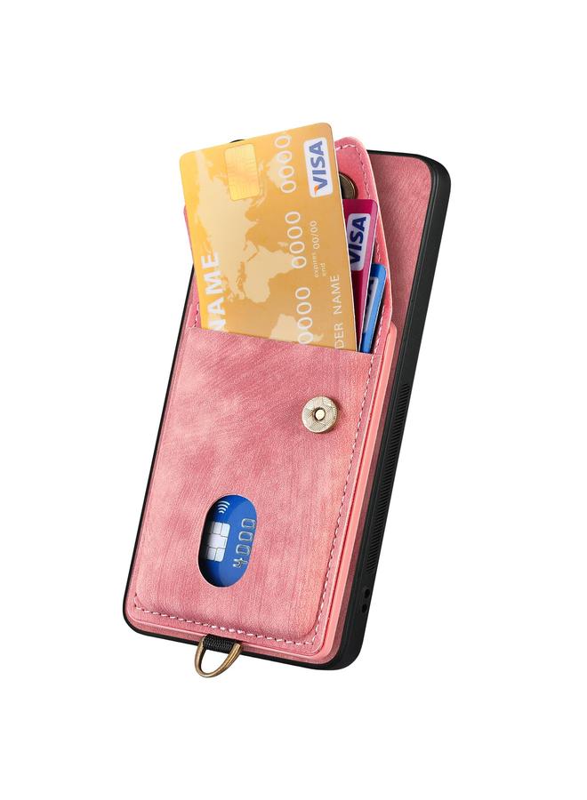 erorex Case For Samsung Galaxy A56 5G Retro Card Wallet Fold Leather Phone Case with Strap - Image 3