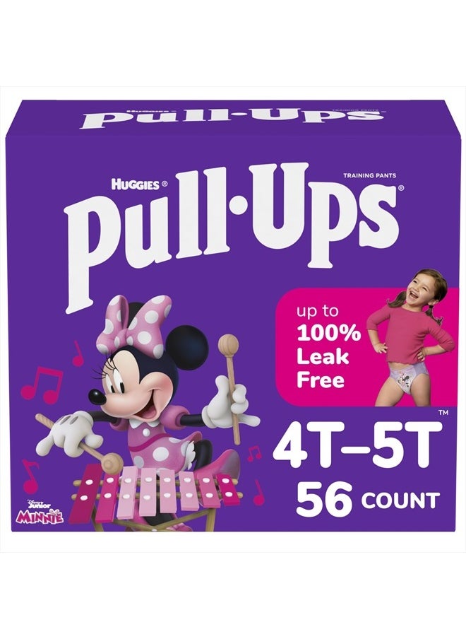 Pull-Ups Girls' Potty Training Pants, Size 4T-5T Training Underwear (38-50 lbs), 56 Count  - Image 1
