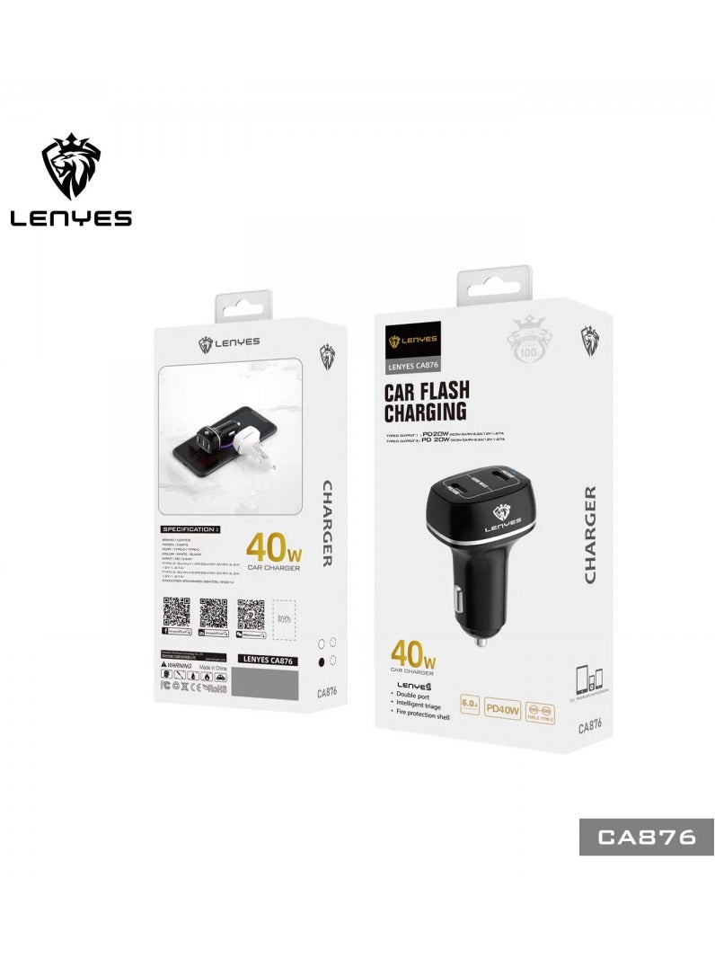 Lenyes Original Type C, CA876-PD CAR CHARGER - Image 2