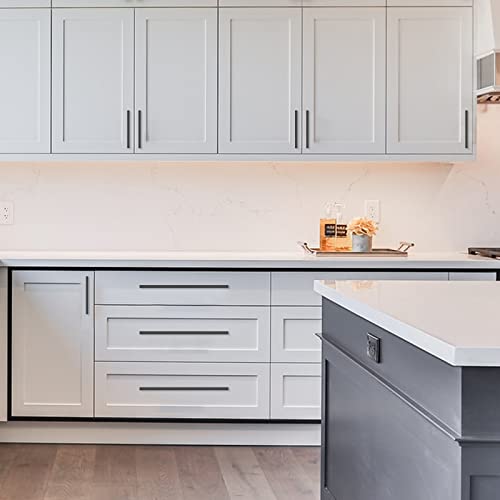 Amerdeco 10 Pack Matte Black Cabinet Pulls 7.5 Inch(192MM) Hole Centers Kitchen Cabinet Handles Cabinet Hardware Kitchen Handles for Cabinets Cupboard Handles Drawer Pulls ZH0060 - Image 5