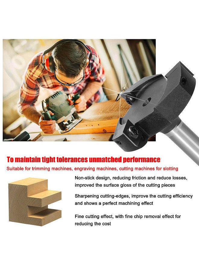 High Hardness Milling Cutter Hard Alloy Milling Quick Cutting Tool Set,12mm-60*3T