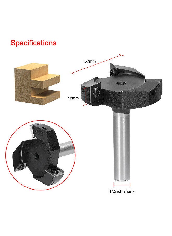 High Hardness Milling Cutter Hard Alloy Milling Quick Cutting Tool Set,12mm-60*3T