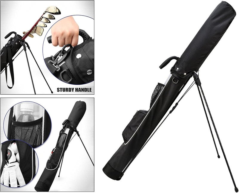 klarako Golf Stand Bag Balls Putter Storage Bag Women Men Golfer Training Equipments Accessories Golf Club Bracket Bag with Handle - Image 4