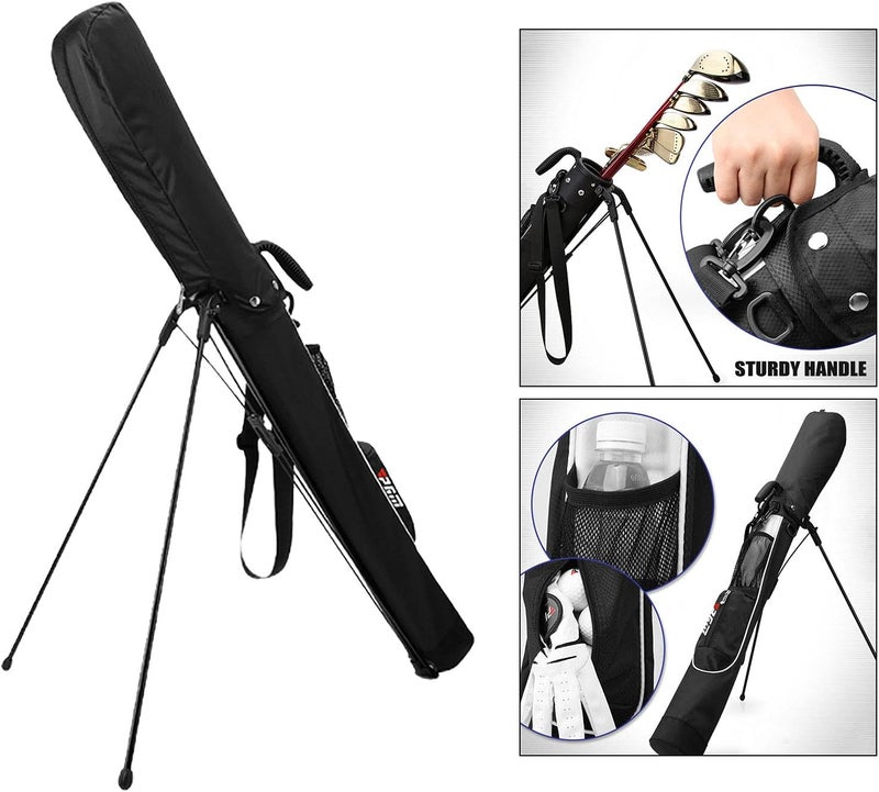 klarako Golf Stand Bag Balls Putter Storage Bag Women Men Golfer Training Equipments Accessories Golf Club Bracket Bag with Handle - Image 5
