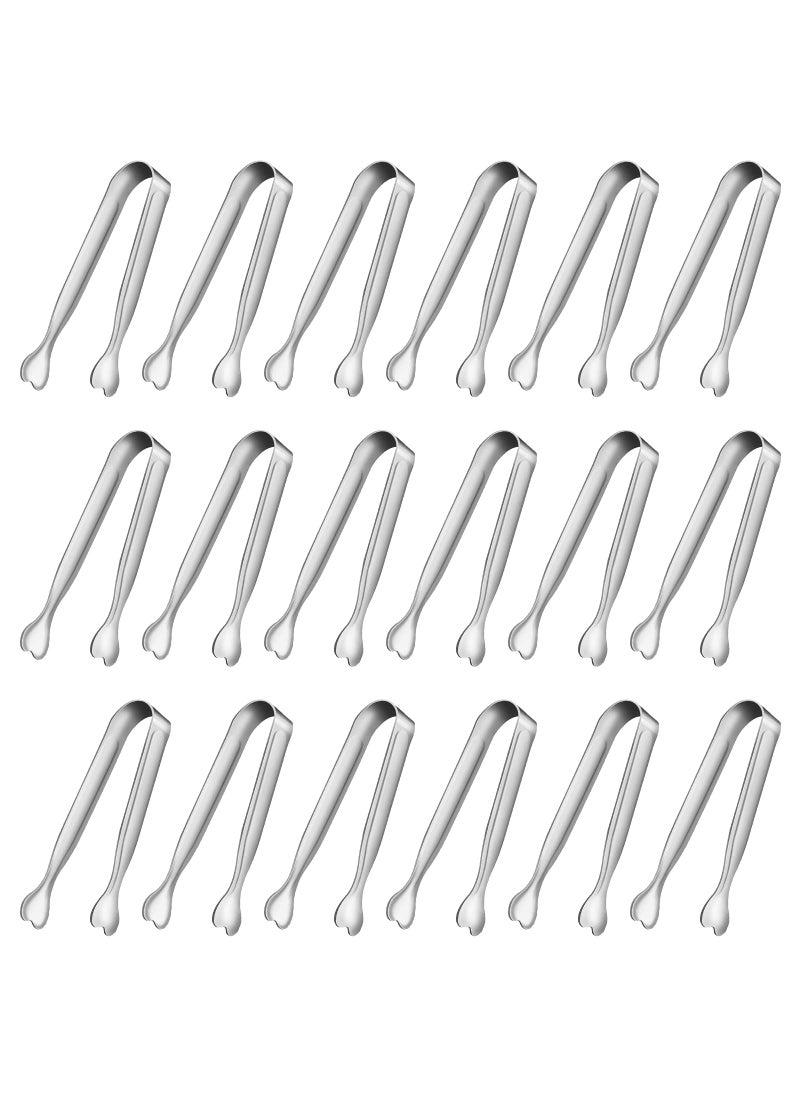 ANYTRP Mini Serving Tongs Anytrp 18Packs Stainless Steel Sugar Tongs 43inch Ice Tongs Kitchen Appetizers Tongs for Coffee Bar Tea Party Desserts Party Sugar and Ice Bucket 