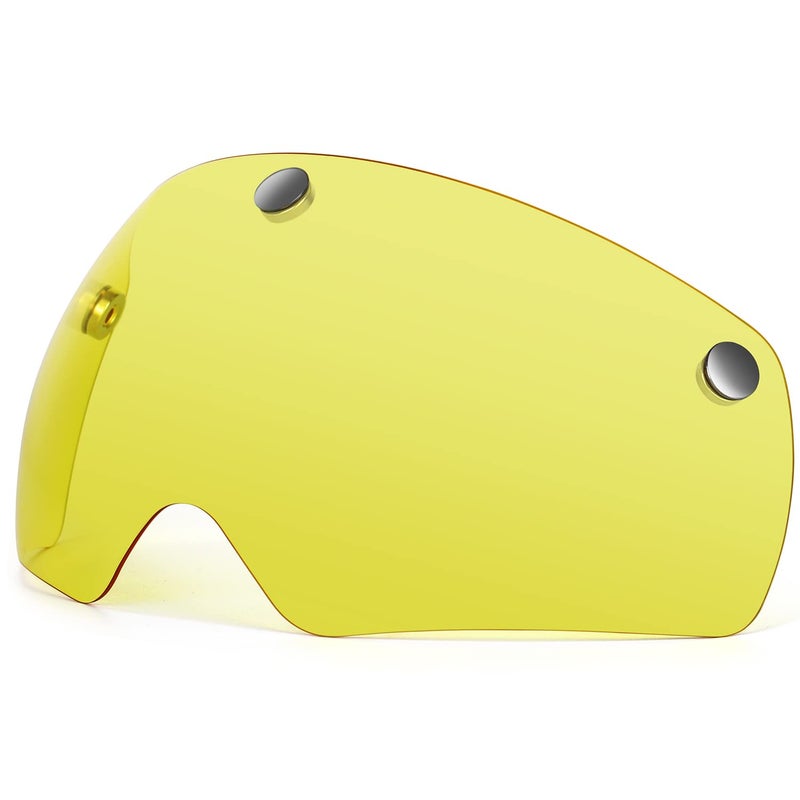 VICTGOAL Detachable Magnetic Bike Helmet Goggles Visor Especially Deisgned for VG110/VG112 Bicycle Helmet (Yellow) - Image 1