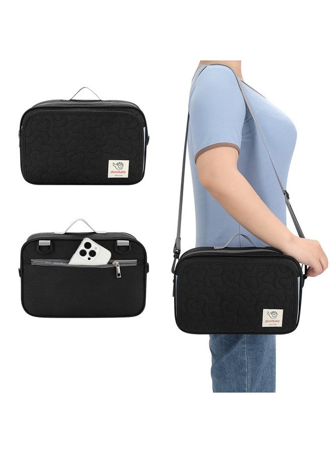 accmor منظم عربة أكمور، منظم عربة عالمي مع جيب لحامل الكوب المعزول، حقيبة عربة كبيرة بسعة مزدوجة، ملحقات عربة تناسب عربات أوبابابي، دوانا، نونا - Image 3