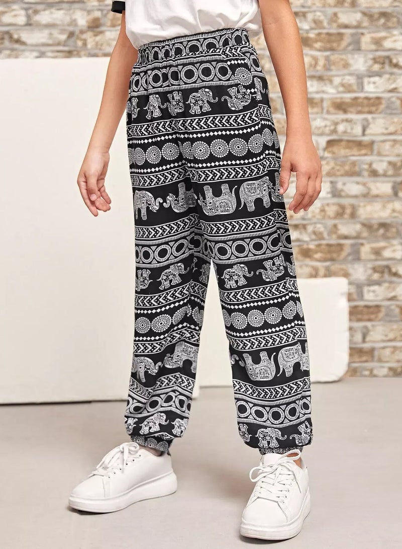Boys Geo & Animal Print Pants - Image 1