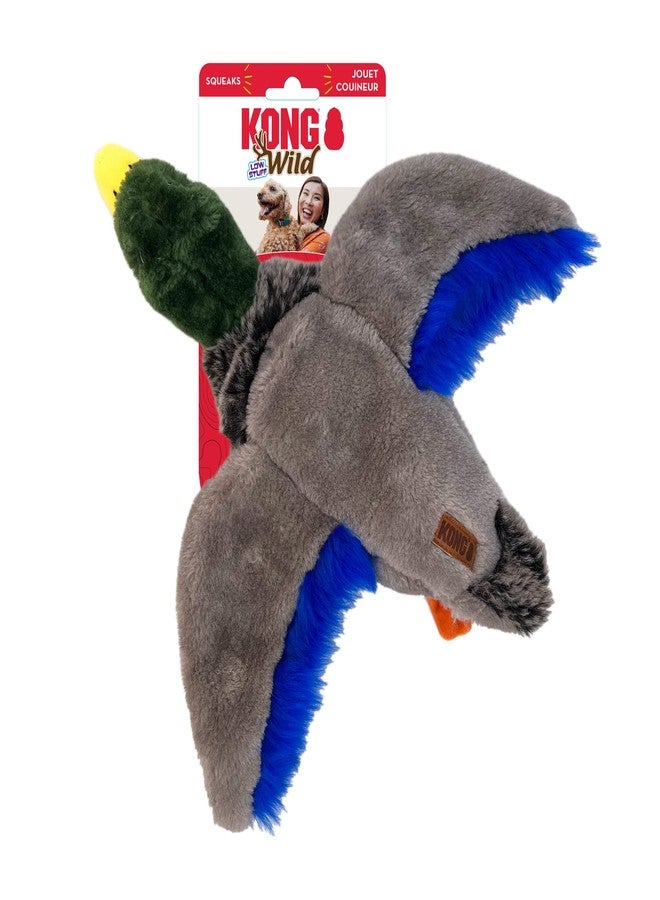 KONG Wild Low Stuff Creatures with Minimal Stuffing for Dogs (Mallard) - Image 3
