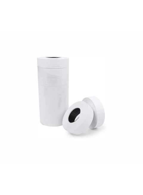 10 Rolls 5000 Pieces of Double Line White Price Stickers Price Label Paper for Price  Labeller