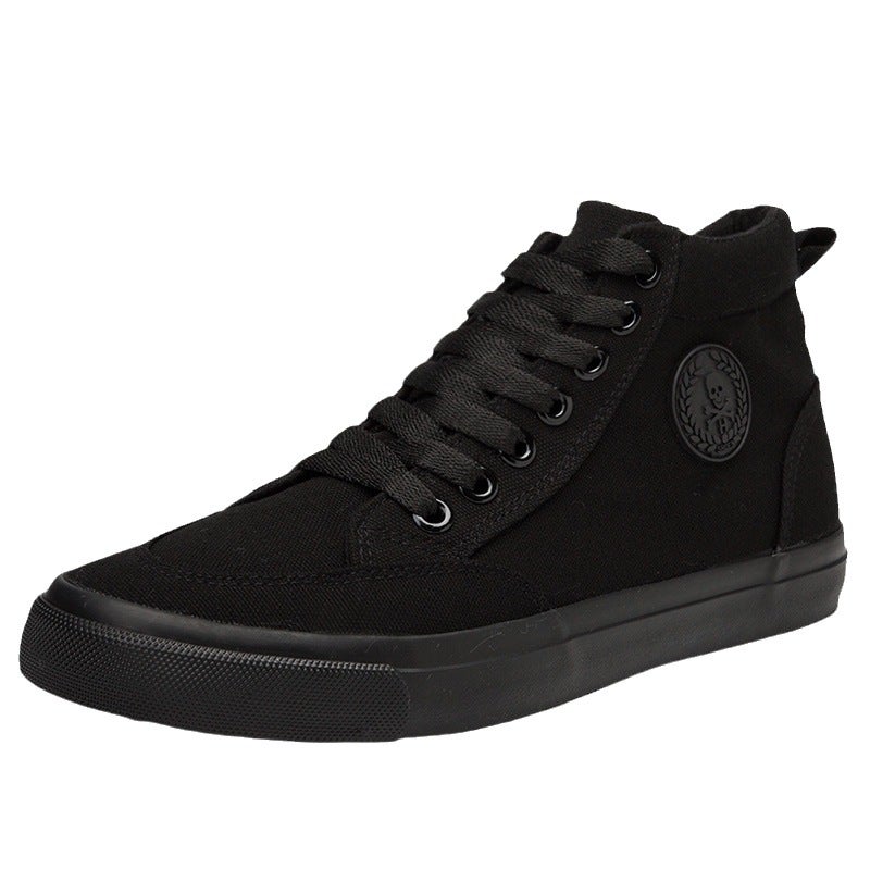 Men's High-top Lace-up Sneakers, Fashion Street Casual Sports Shoes, Lightweight Non-slip Wear-resistant Athletic Footwear for Daily Outdoor Walking - Image 5