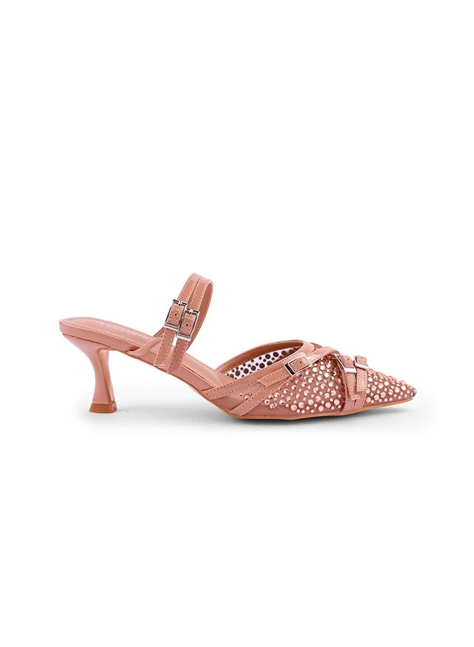 أيقون Classic Mary Jane style with secure strap and block heel.