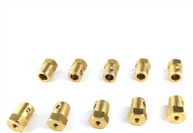 Hamineler 10 Pieces 7mm Motor Flexible Coupling Coupler Connector for Car Wheels Tires Shaft Motor Accessories - Image 4