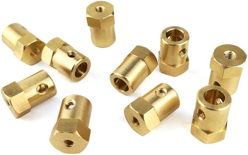 Hamineler 10 Pieces 7mm Motor Flexible Coupling Coupler Connector for Car Wheels Tires Shaft Motor Accessories - Image 2