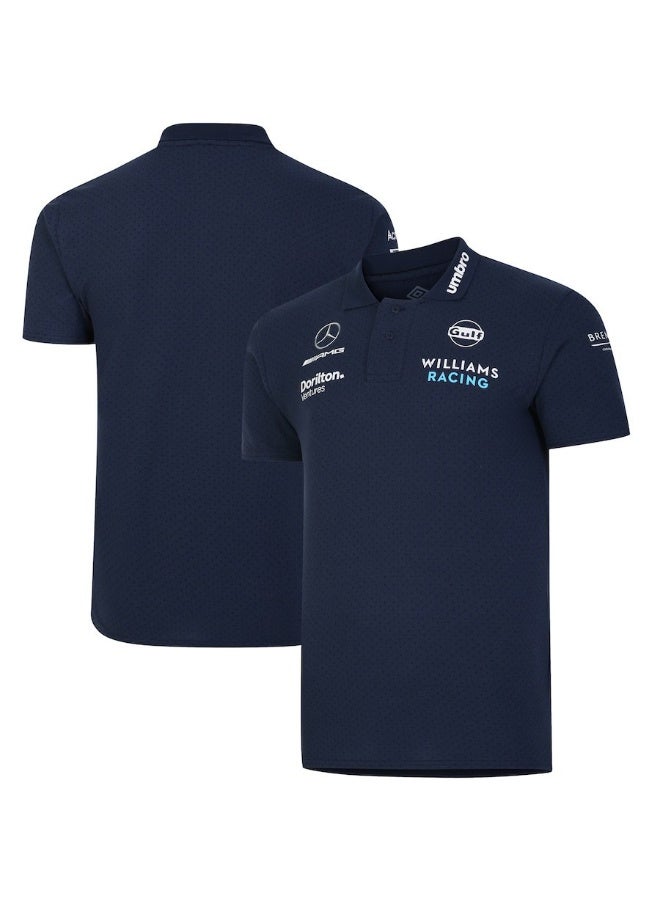 F1 racing suit - breathable, quick-drying, round-neck, short-sleeved POLO style off-road shirt