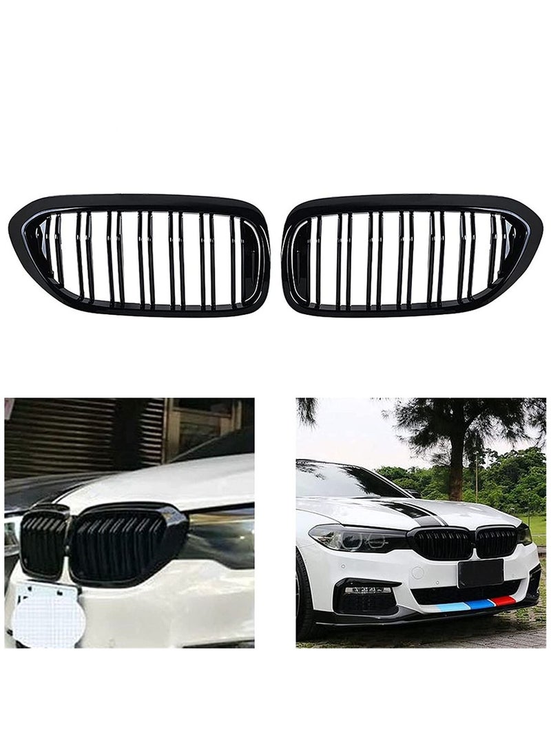 Generic شبكة المصد الأمامي مناسبة لسيارة BMW G30 G31 5-Series M5 G31 520i 530i 540i 2017-2020 4 أبواب - زوج واحد  - Image 5